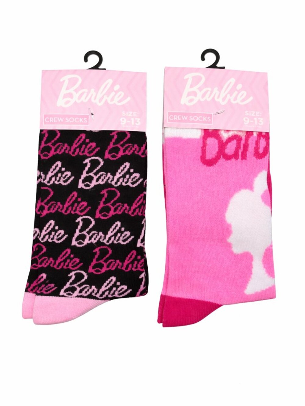NWT Barbie Officially Licensed Crew Socks 2-Pack Bundle — Size 9-13